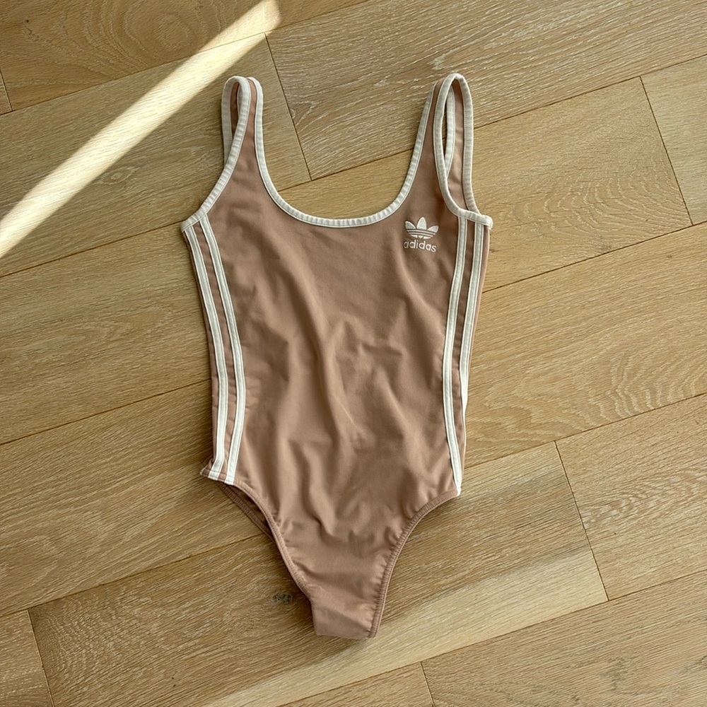 Adidas Nude Bodysuit Tank Size Small